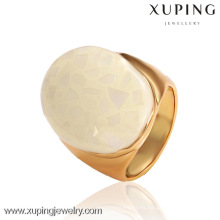 12518 Venta al por mayor de alta calidad de oro 18k color anillo de oro de piedra grande diseños para niñas